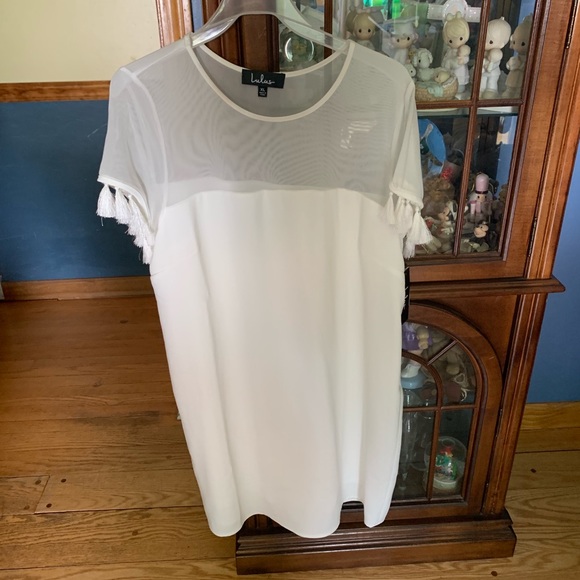 NWT LULUS WHITE T-SHIRT DRESS ✨ - Picture 2 of 6